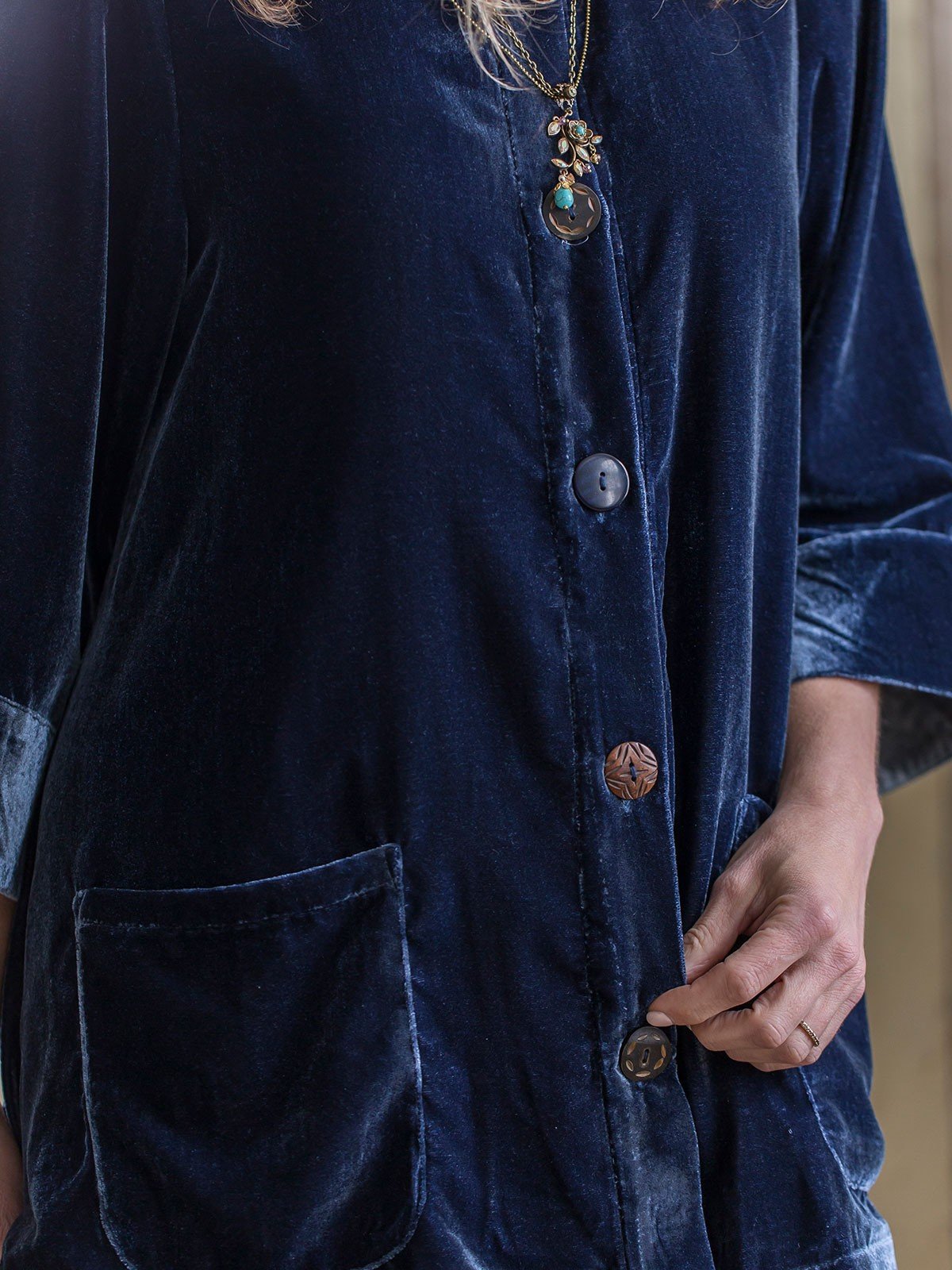 Camden Coat in Teal April Cornell