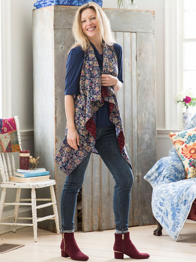 Marnie Cardigan in Indigo by April Cornell