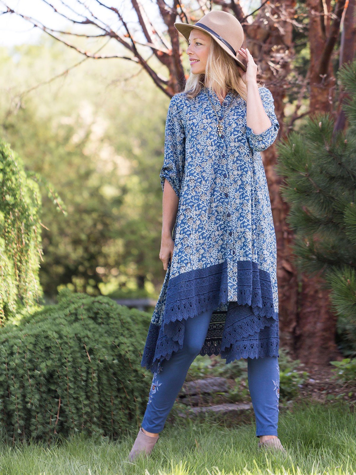 Ingalls Tunic in Indigo by April Cornell