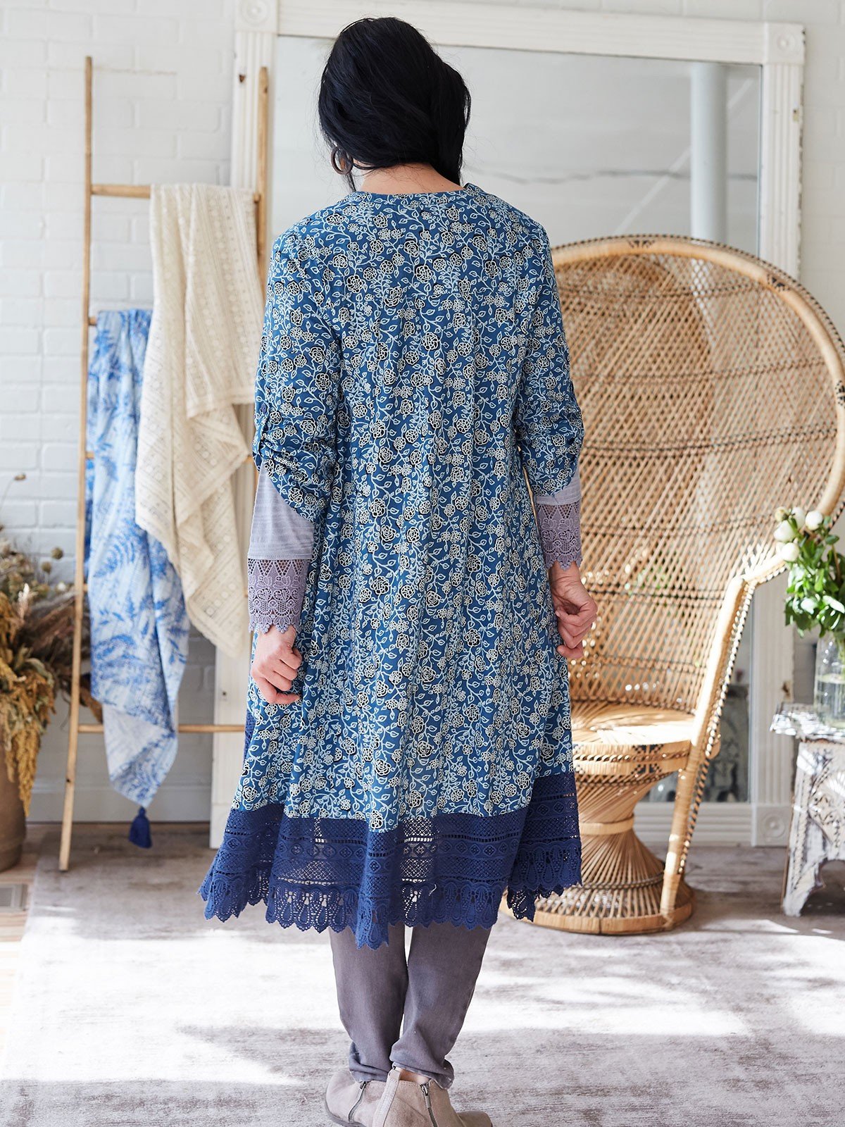 Ingalls Tunic in Indigo by April Cornell