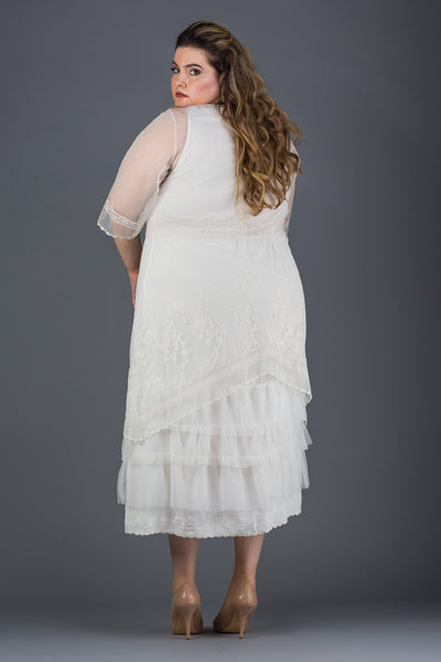 Plus SIze Titanic Dress in Ivory by Nataya