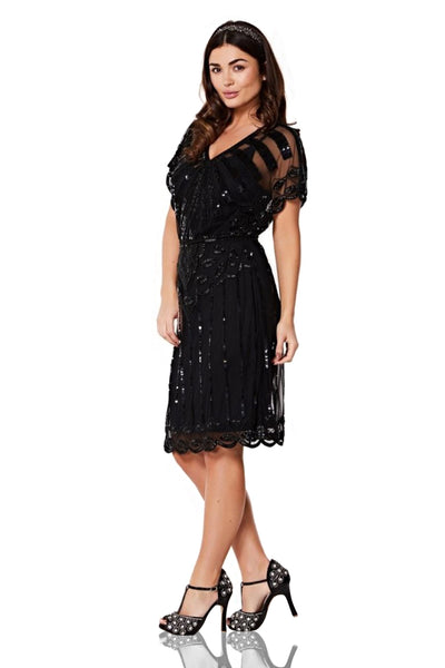 Roaring Twenties Inspired Dress in Black