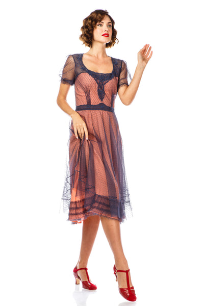 1920s Style Dress in Royal Navy by Nataya
