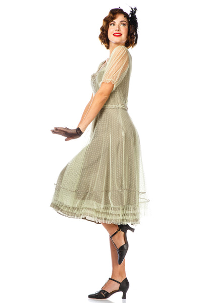 1920s Flapper Style Dress 40832 in Mint by Nataya