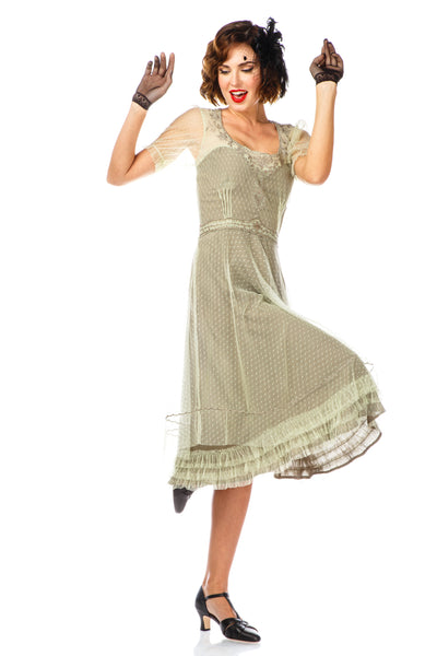 1920s Flapper Style Dress 40832 in Mint by Nataya