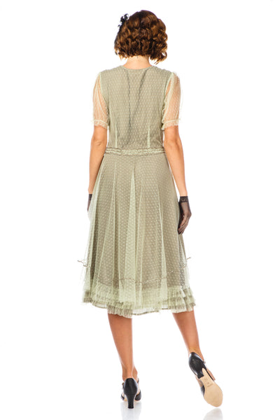 1920s Flapper Style Dress 40832 in Mint by Nataya