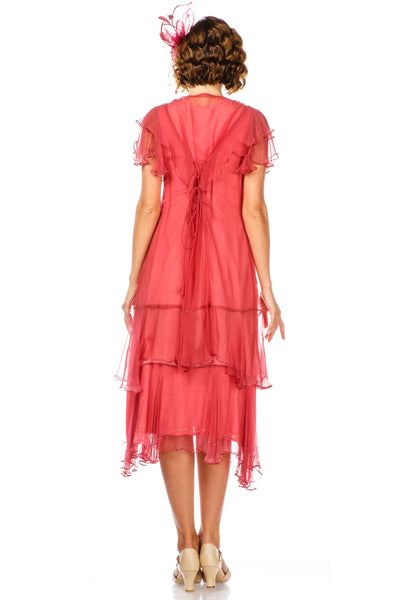 1920s Style Dress 40833 in Rose by Nataya