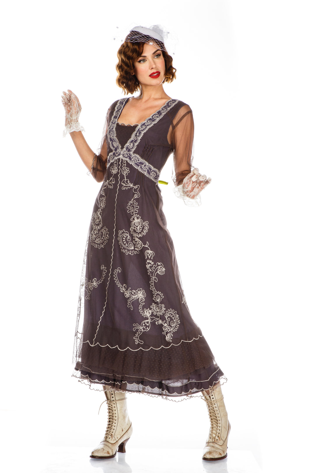 Vintage Titanic Style Dress in Navy by Nataya – WardrobeShop