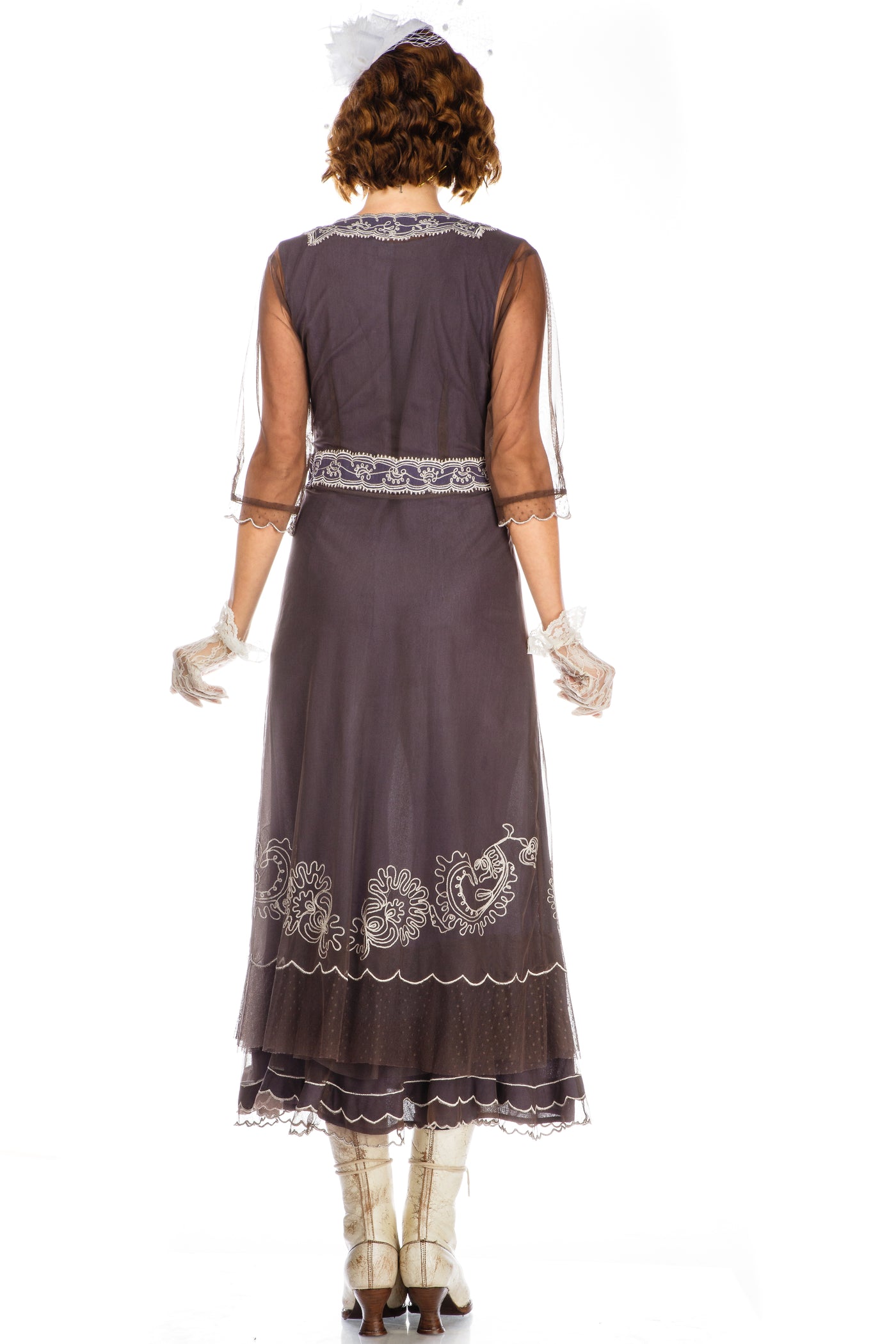 Vintage Titanic Style Dress in Navy by Nataya