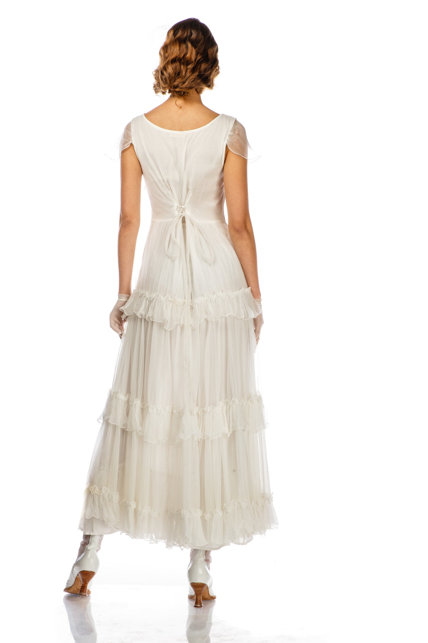 Harper Vintage Insprired Wedding Dress in Ivory by Nataya