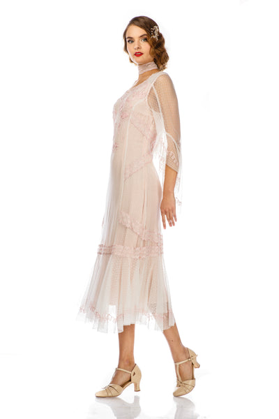 1920s Style Dress 40825 in Ivory by Nataya