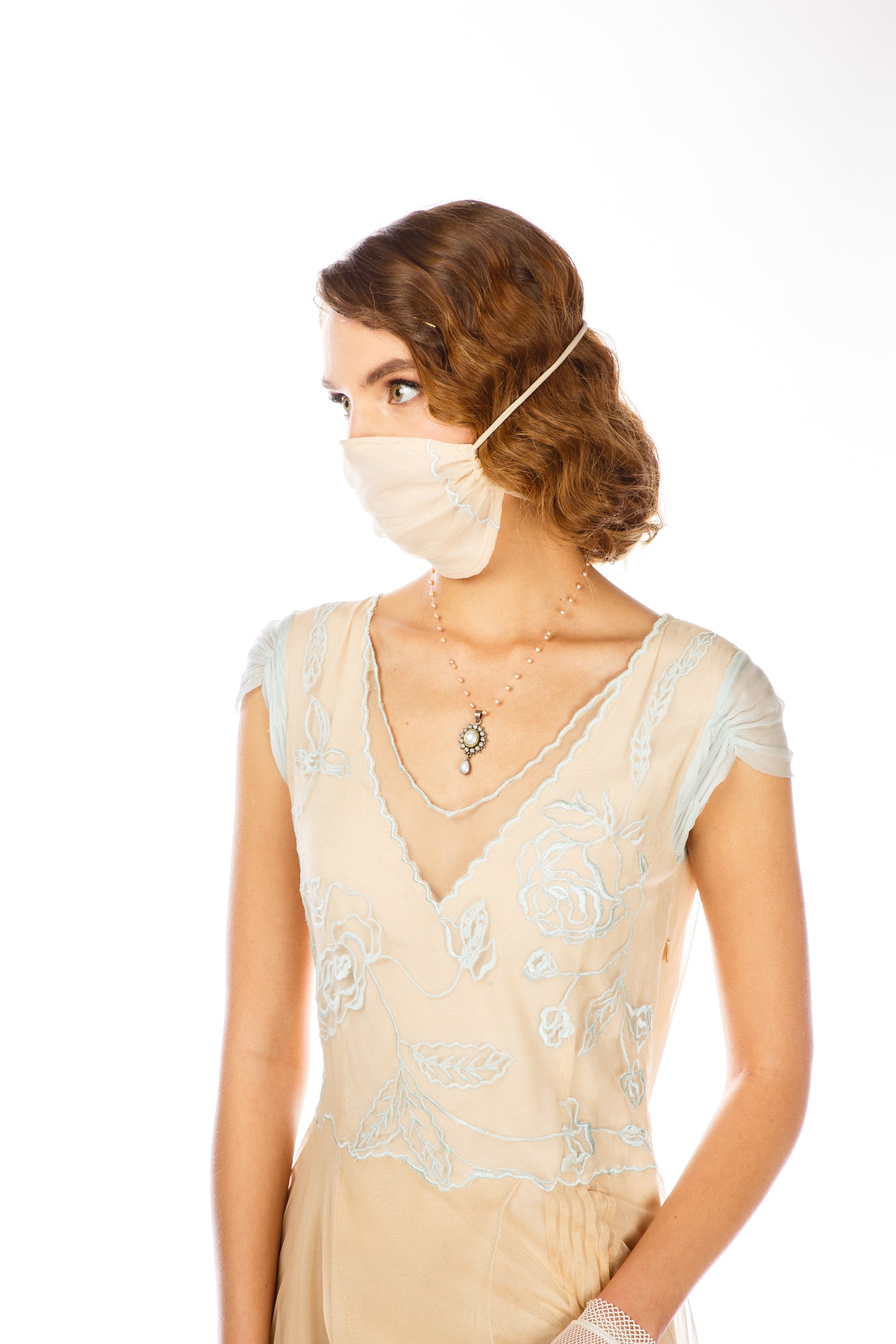 Breathable Dressy Face Mask in Nude Mint by Nataya