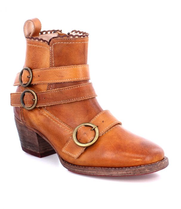 Bady Modern Victorian Boots in Rustic Almond by Oak Tree Farms