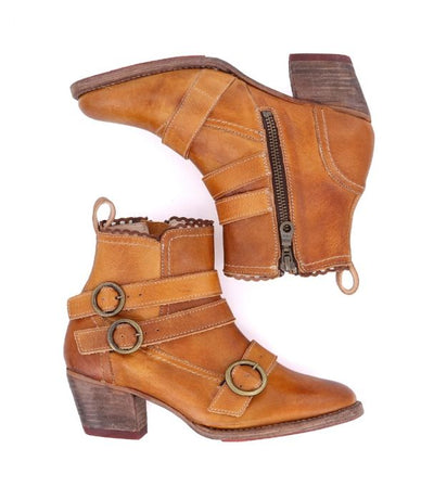 Bady Modern Victorian Boots in Rustic Almond