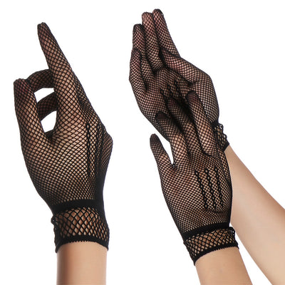 Butler Lace Short Gloves in Black