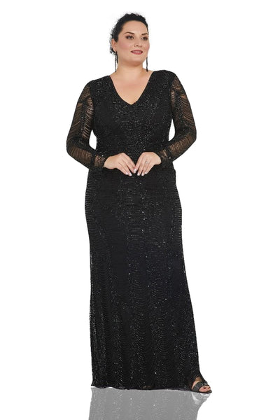 Diana 1920s Beaded Dress in Black