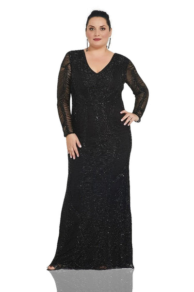 Diana 1920s Beaded Dress in Black
