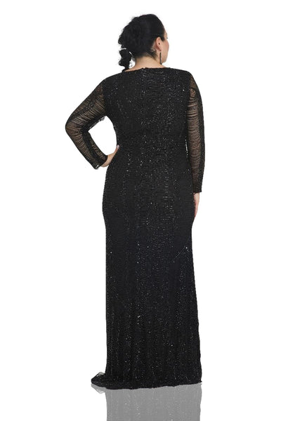 Diana 1920s Beaded Dress in Black