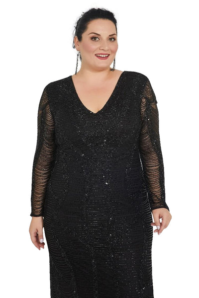 Diana 1920s Beaded Dress in Black