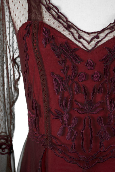 Vivian CL-075 Vintage Style Wedding Gown in Ruby by Nataya