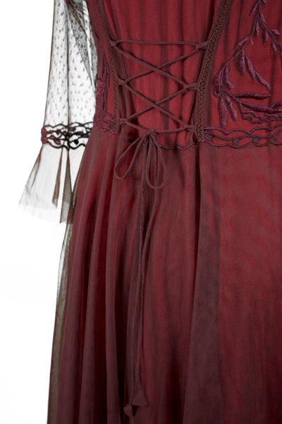 Vivian CL-075 Vintage Style Wedding Gown in Ruby by Nataya