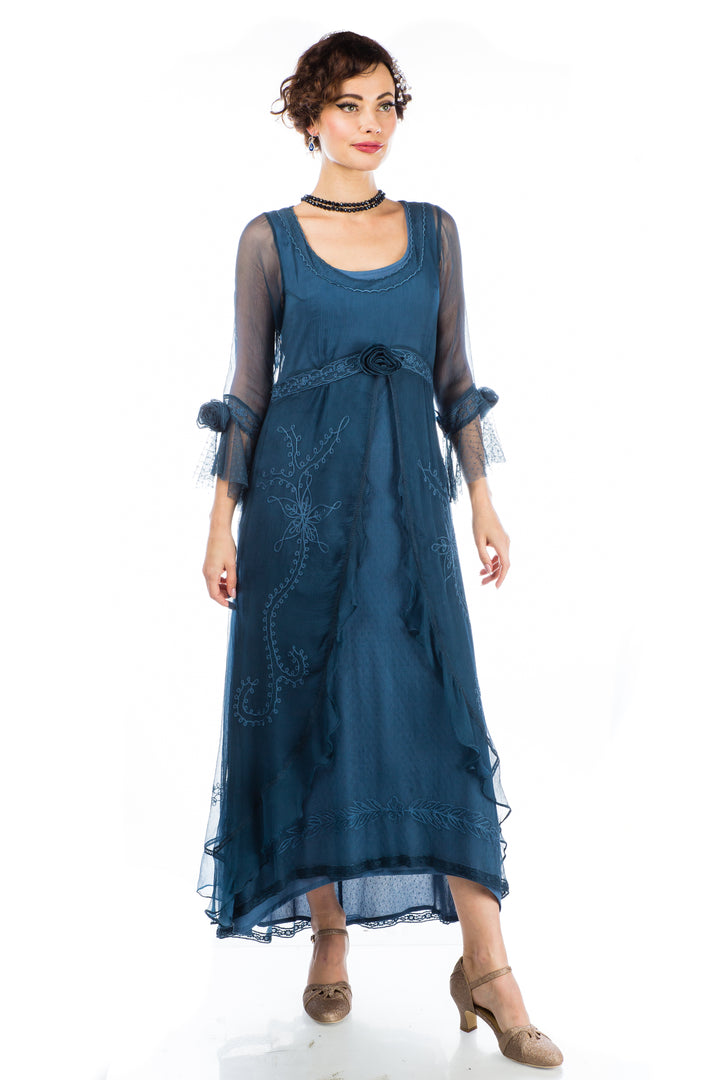 Dafna Bridgerton Inspired Dress in Lapis Blue by Nataya – WardrobeShop