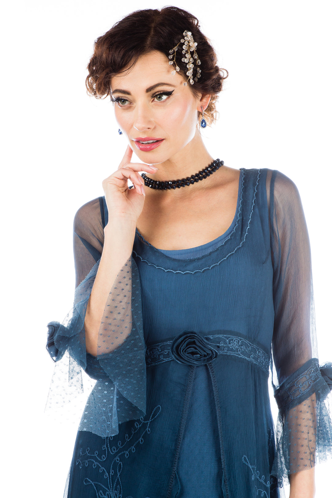 Dafna Bridgerton Inspired Dress in Lapis Blue by Nataya – WardrobeShop