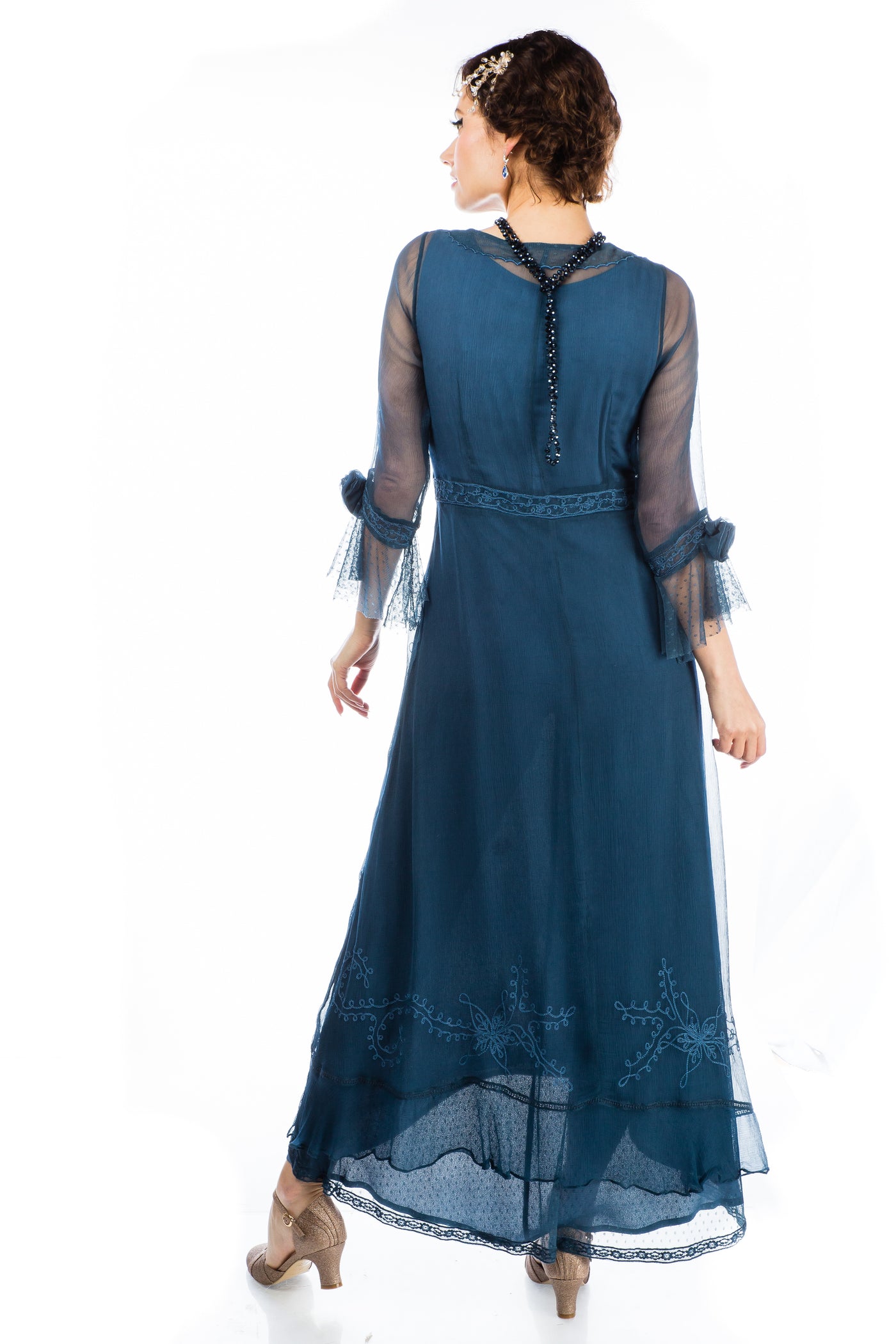 Dafna Bridgerton Inspired Dress 40836 in Lapis Blue by Nataya