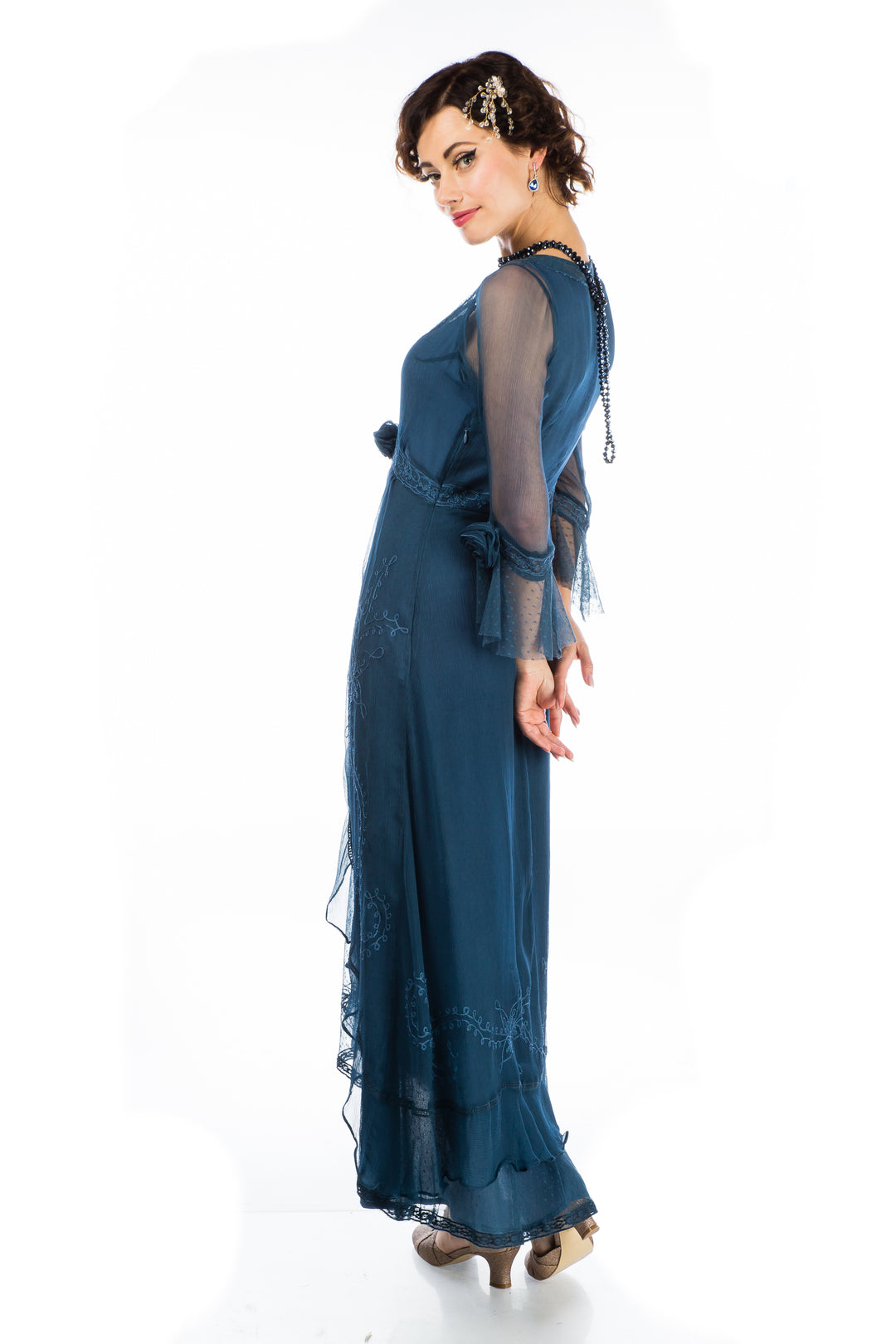 Dafna Bridgerton Inspired Dress in Lapis Blue by Nataya – WardrobeShop