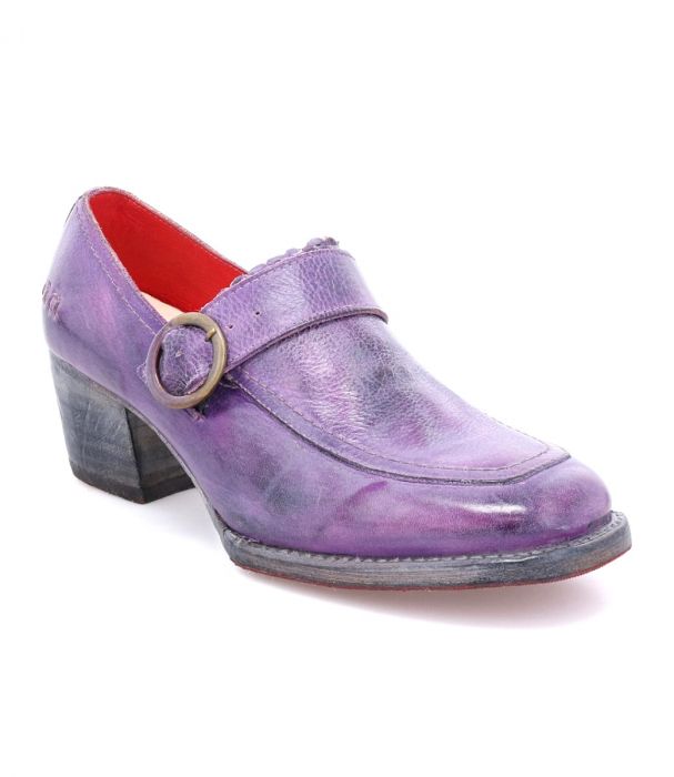 Dyba Vintage Style Loafers in Lavender Rustic Mason by Oak Tree Farms
