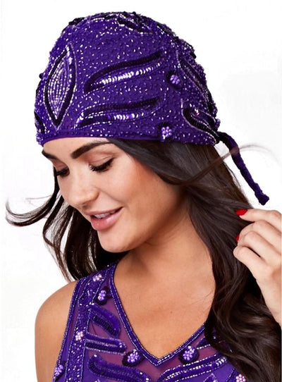 Old Hollywood Cap in Purple