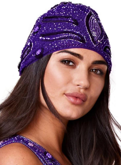 Old Hollywood Cap in Purple