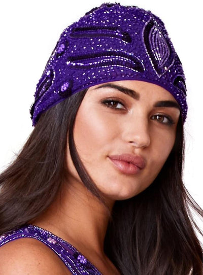 Old Hollywood Cap in Purple