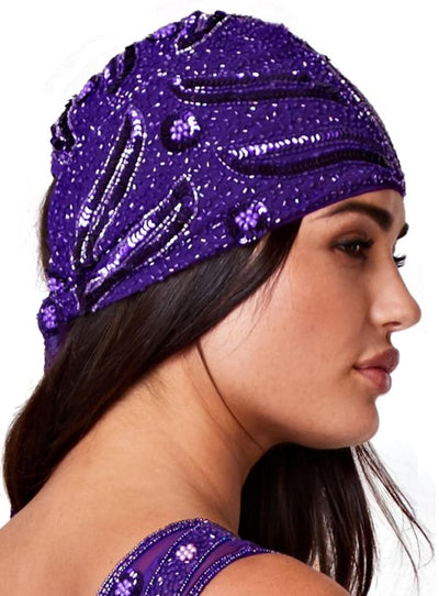 Old Hollywood Cap in Purple