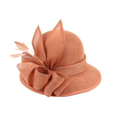 1920s Flapper Style Hat in Coral