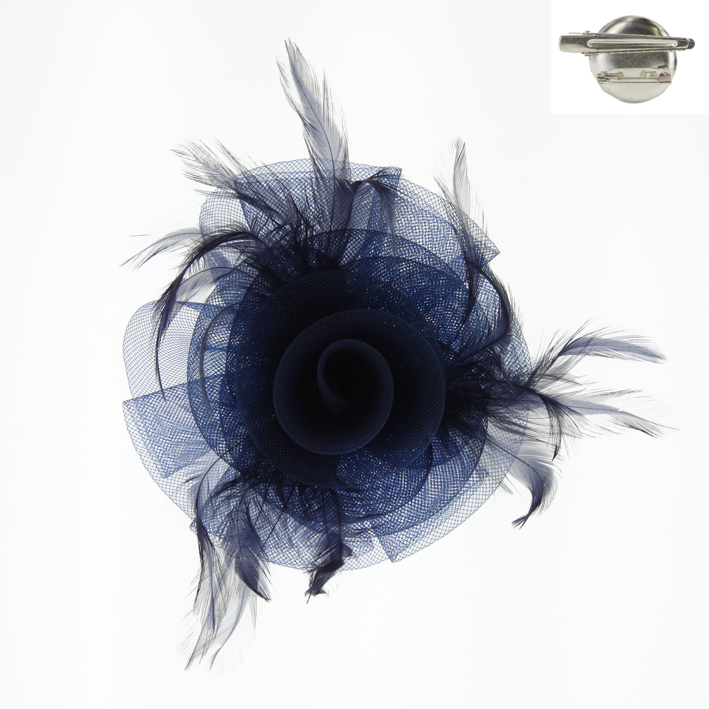 1920s Style Fascinator in Navy
