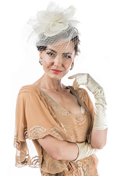 Irene Art Nouveau Style Dress in Gold Silver by Nataya