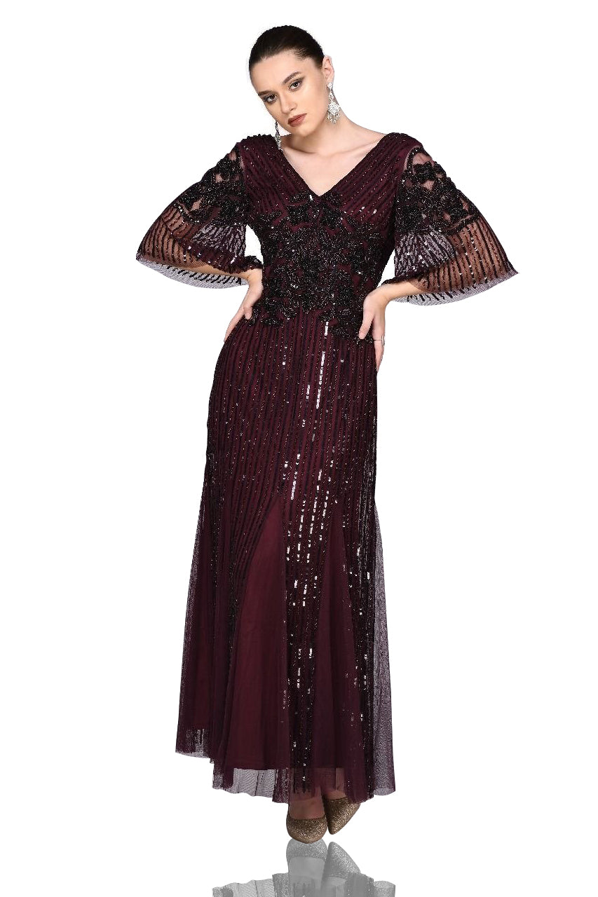 Galina Gown in Plum