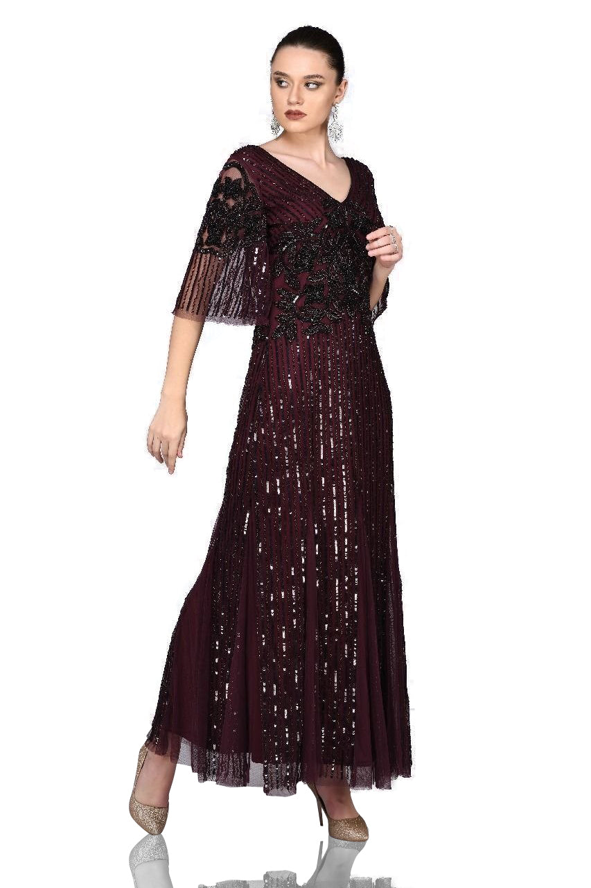 Galina Gown in Plum