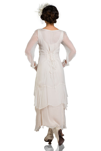 10709 Great Gatsby Party Dress in Ivory by Nataya