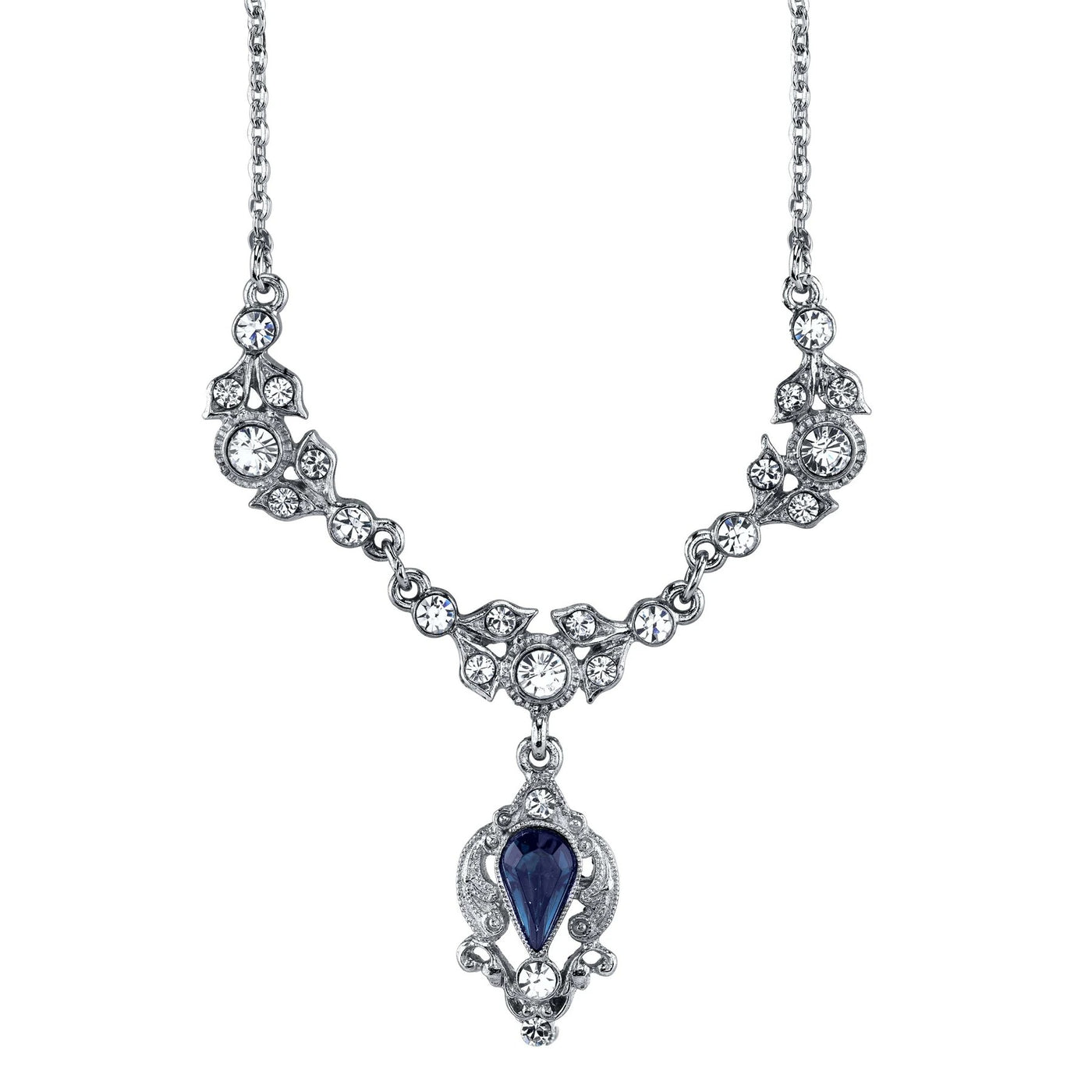 Bridgerton Inspired Crystal Drop Necklace by 1928 Jewelry