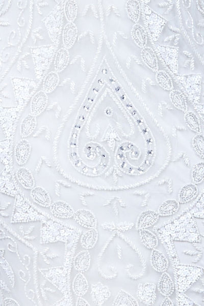 Carnaby 1920s Wedding Maxi Gown in White