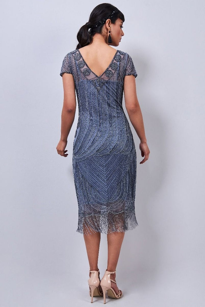 Dorothy 1920s Fringe Flapper Dress in Lilac by Gatsby Lady – WardrobeShop
