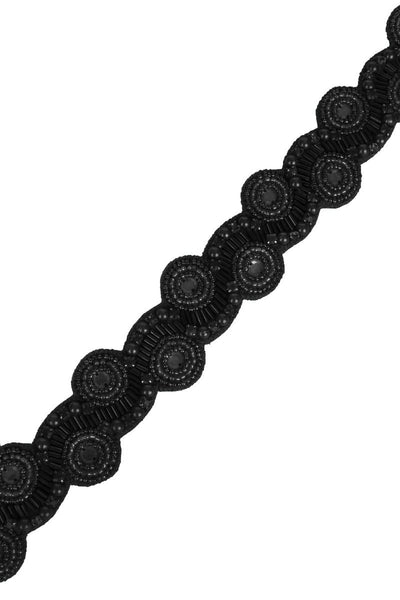 Eliza Flapper Headband In Black