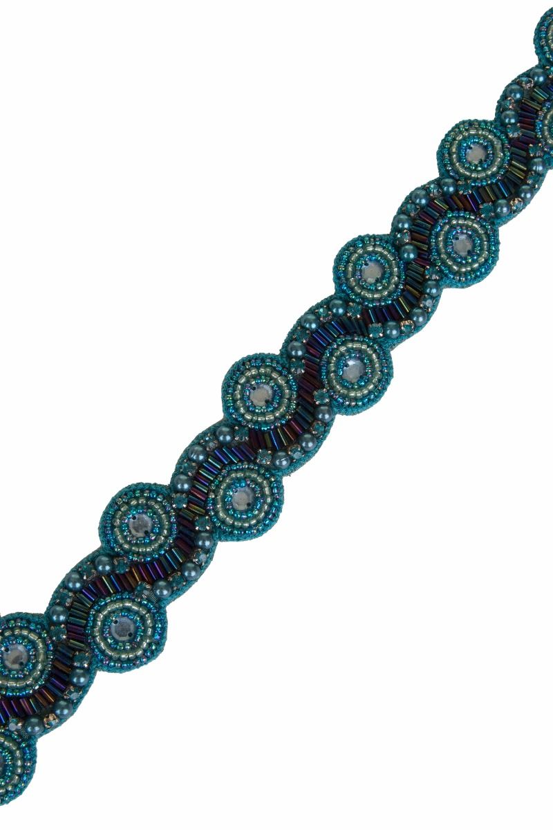 Eliza Flapper Headband in Teal