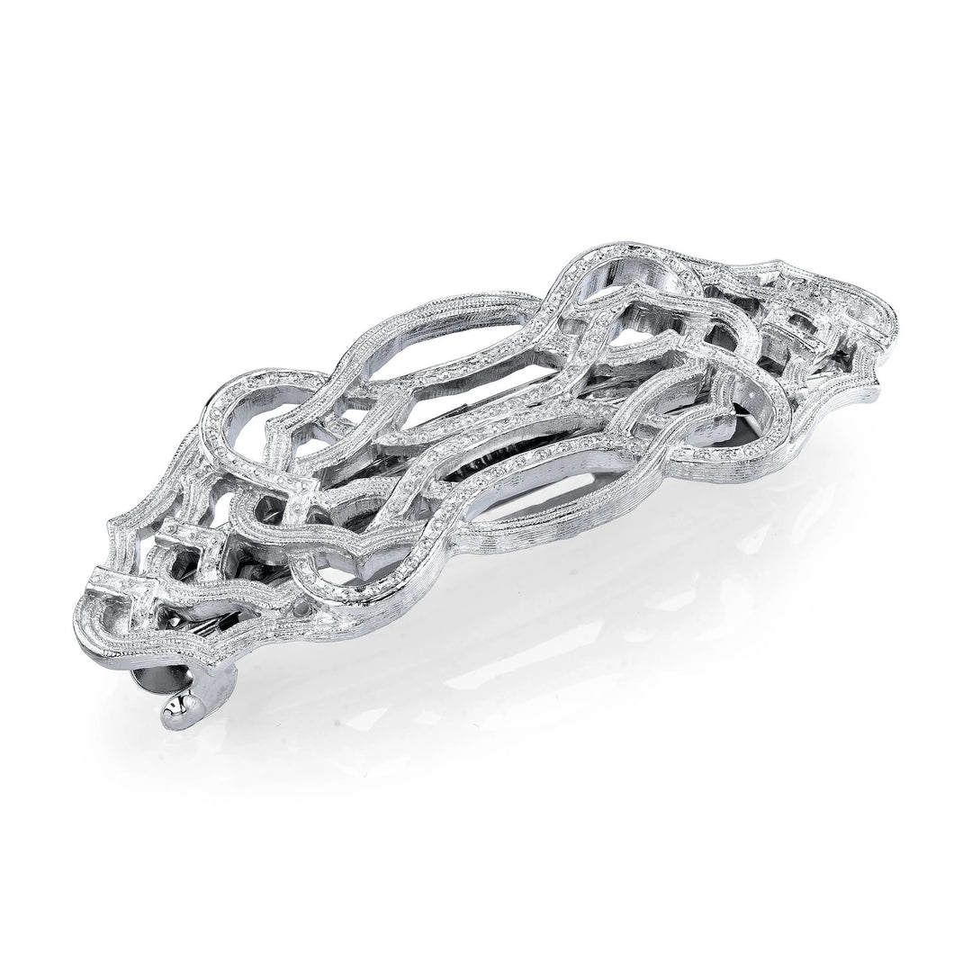Filigree Art Deco Inspired Hair Barrette by 1928 Jewelry