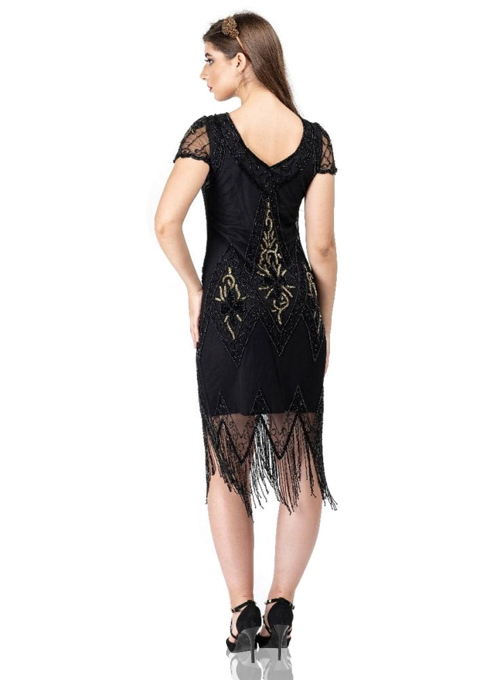 green emerald velvet dress Short Layered Cocktail Dress CD9239 L / Mauve main image 0