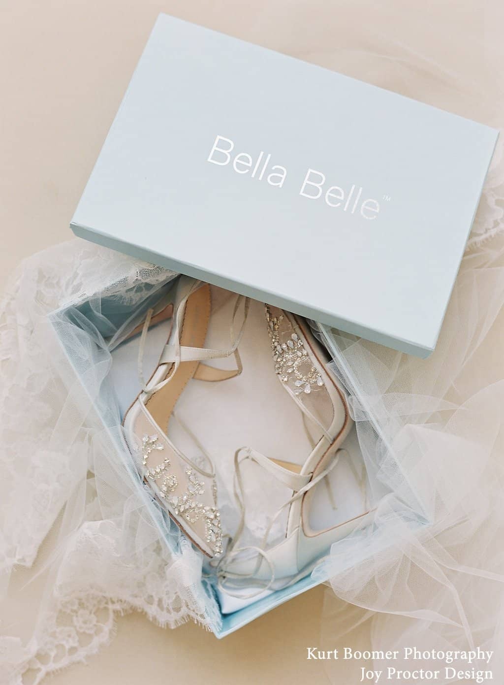 Florence Embellished Crystal Wedding Heels in Ivory by Bella Belle Shoes