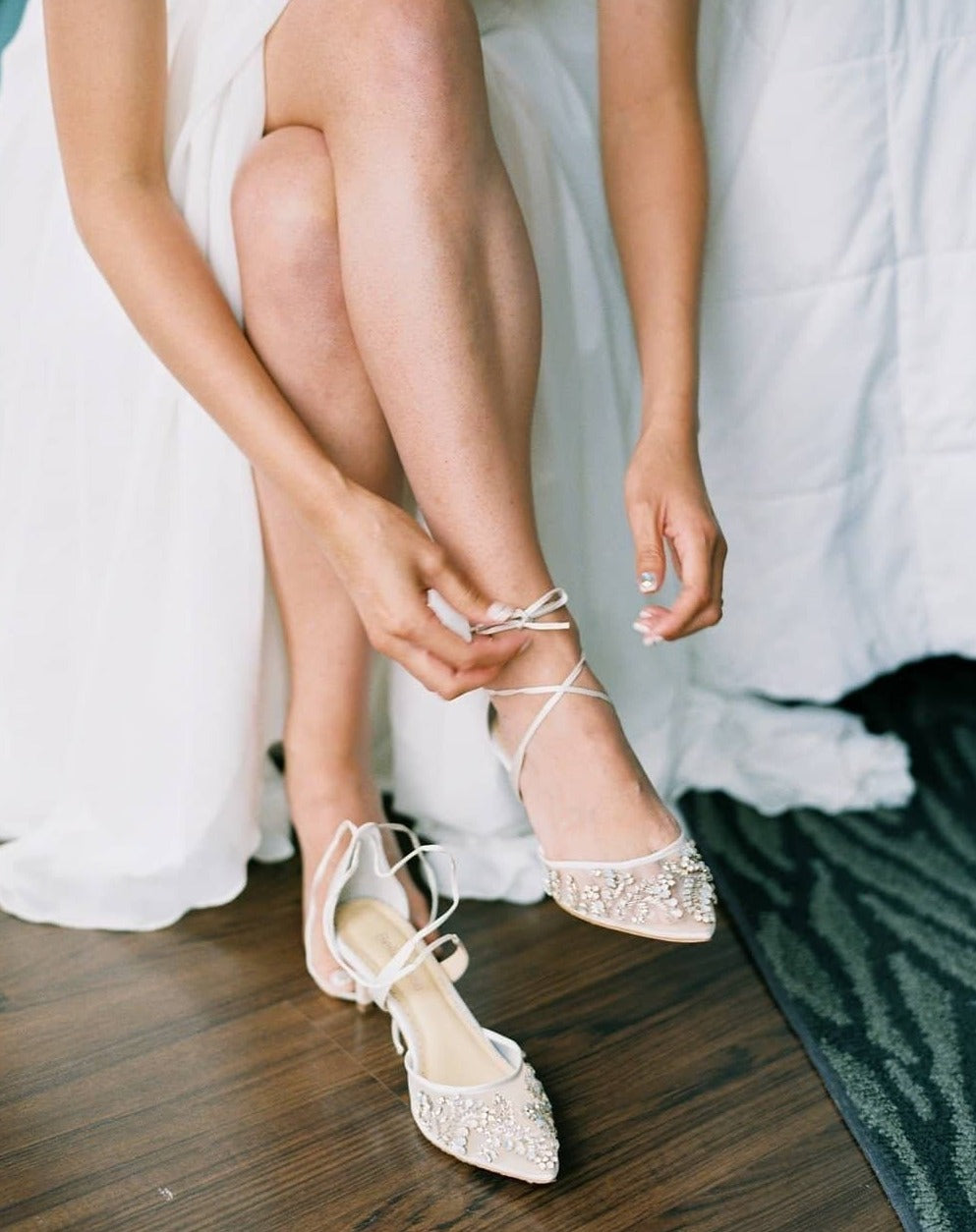 Crystal on sale studded shoes