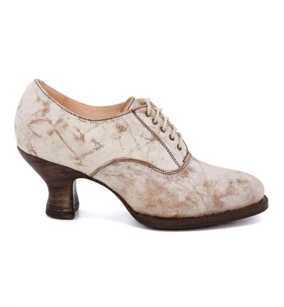 Victorian Style Leather Lace-Up Shoes in Nectar Lux